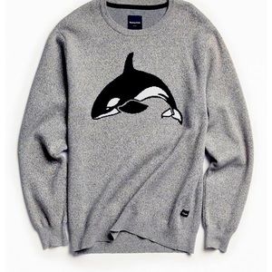 Men's Gray Killa Whale Sweater